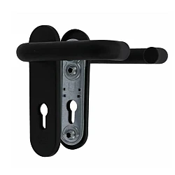 Nemef Black Fire Resistant Handle Lever Set - 8mm Spindle
