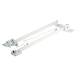PAIR of 560mm British Made Garage Door Stays (White) - For Side Hinged Doors