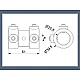 Aluminum Coupler Residential 1" Sectional Garage Door Aluminum Coupler Residential - 1" Shaft