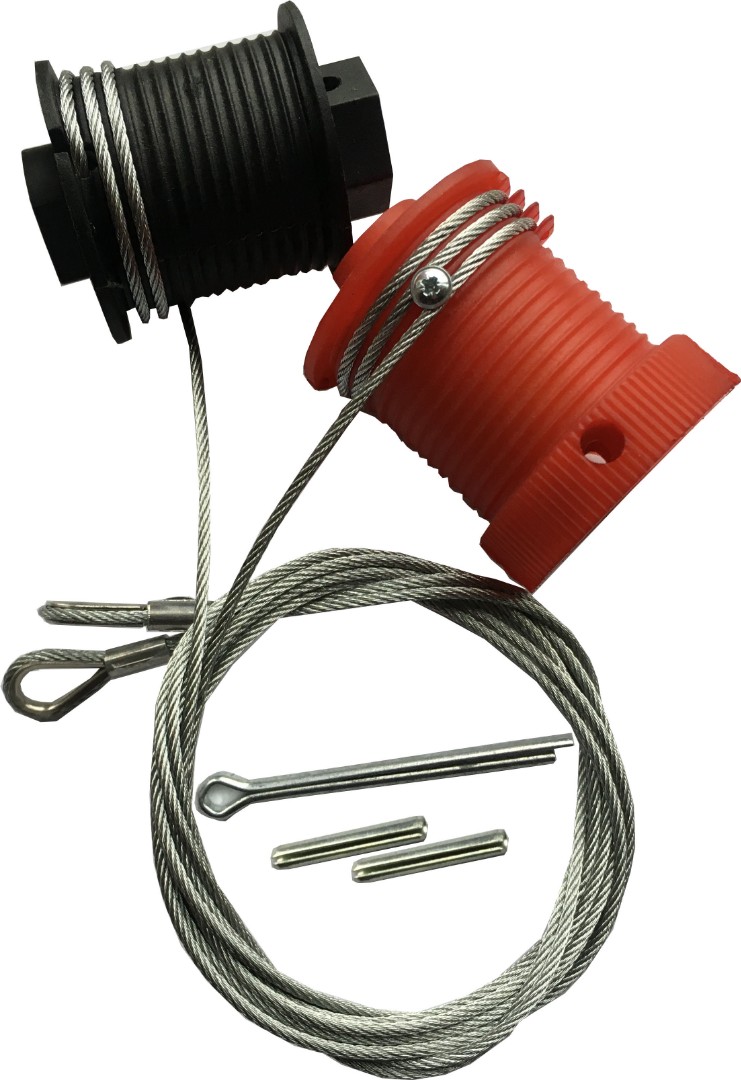 Wessex PATTERN CD Professional Safelift Pulley Drums & Cables RED & BLACK Wessex PATTERN CD Professional Safelift Pulley Drums & Cables RED & BLACK