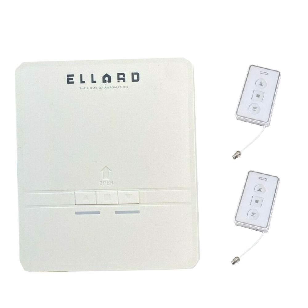 Ellard Genesis Roller Shutter Remote Control Unit & 2 Handsets - With White Genesis Handsets