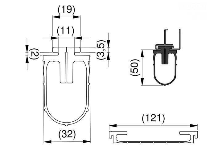 Garador Rubber Bottom Seal For Sectional doors Garador Rubber Bottom Seal For Sectional doors