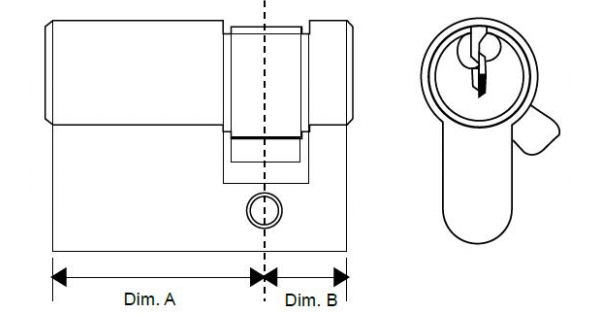 Euro Cylinder Single Side Door Lock Barrel Euro Cylinder Single Side Door Lock Barrel