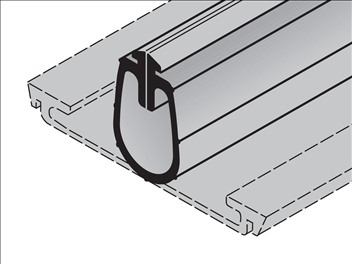 Hormann Rubber Bottom Seal For Sectional Garage doors