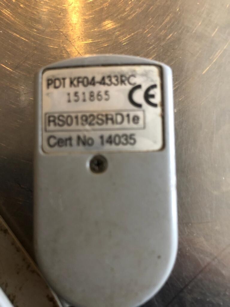 PDT KF04-433RC Seceuroglide Remote Control Handset 433MHz PDT KF04-433RC Seceuroglide Remote Control Handset 433MHz