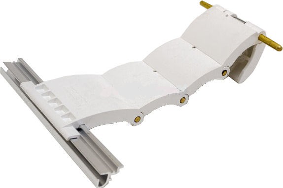 77mm Lath Roller Door Locking Strap 4 Segment - White 77mm Lath Roller Door Locking Strap 4 Segment - White