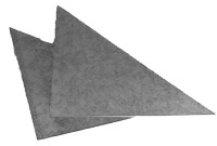 Pair of 6”x6” Triangular Corner Plates Pair of 6”x6” Triangular Corner Plates