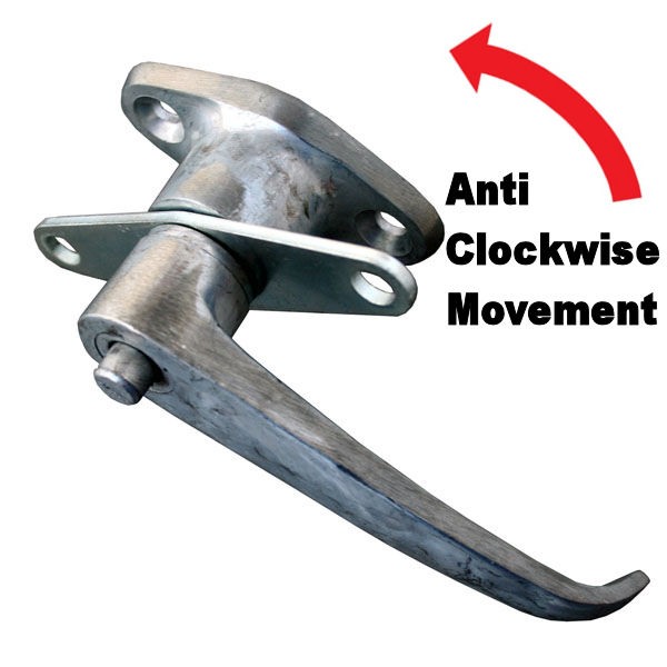 Wessex / Ellard Garage Door Internal Lock Handle - 2 Side Cam Anti Clockwise Wessex / Ellard Garage Door Internal Lock Handle - 2 Side Cam Anti Clockwise