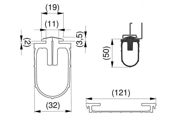 Hormann Rubber Bottom Seal For Sectional Garage doors